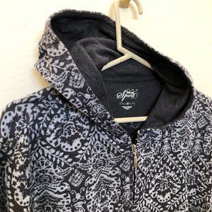 Style & Co Womens Plus Zip-Up Hooded Sweatshirt